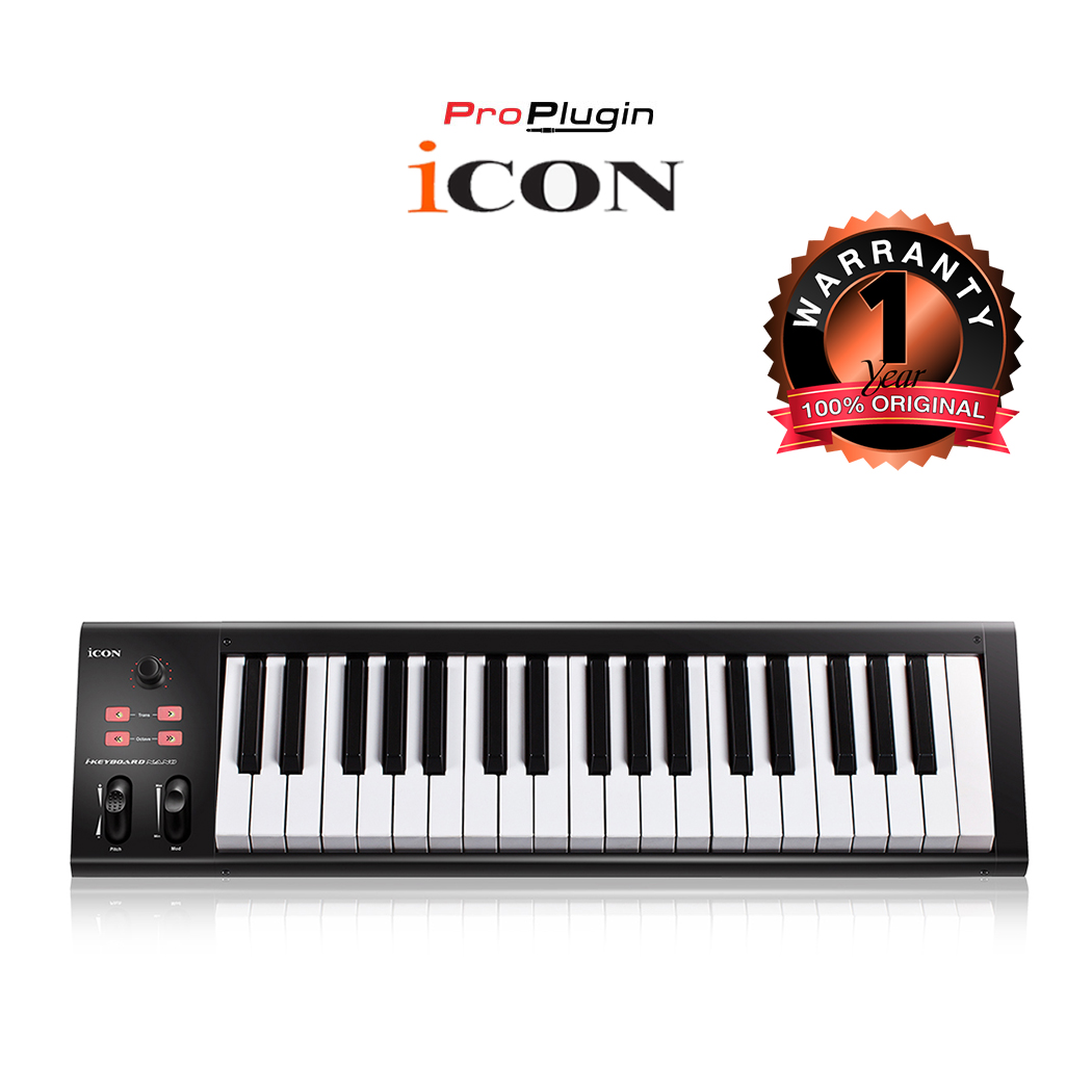 iCon iKeyboard 4Nano  + Software Biting USB Midi Keyboard Controller 37 คีย์ ฟังค์ชั่นครบครัน คุณภาพดี (ProPlugin)