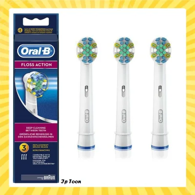 Oral-B Flossaction replacement brushheads EB25(1 Pack = 3 Brushes).
