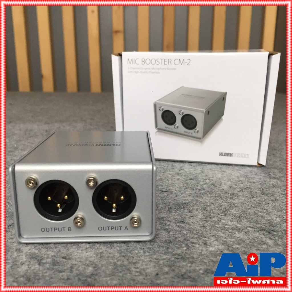 KLARK TEKNIK CM2 MIC BOOSTER ตัวเพิ่มสัญญาณไมโครโฟน 2 แชนแนล ทำให้มีเ
