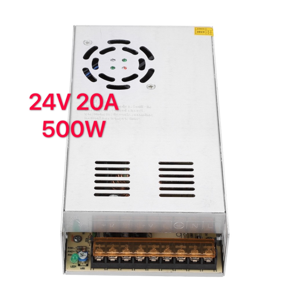 Electric สวิทชิ่ง เพาวเวอร์ ซัพพลาย Switching Power Supply 24V 20A 500W ...