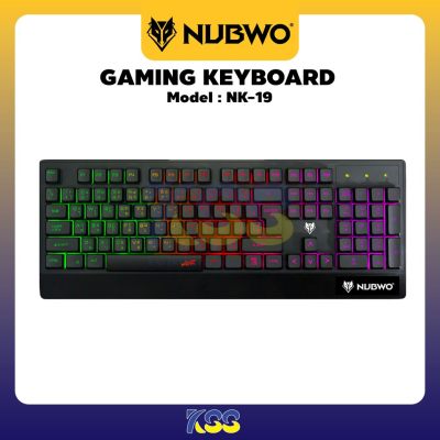 Nubwo Valoz Keyboard NK-19 คีย์บอร์ดเกมมิ่ง มีไฟ