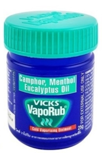 1ขวด Vicks vaprub 25g วิค วาโพรับ บรรเทาอาการหายใจไม่ออก คัดจมูก