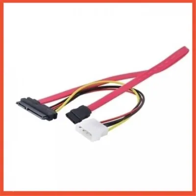 สาย SATA Combo 15 Pin Power and 7 Pin Data Cable 4 Pin Molex to Serial ATA คุณภาพสูง ยาวสุดๆ 40 ซม.