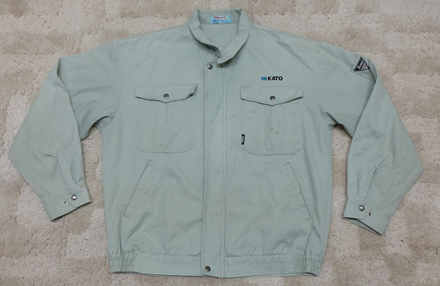 เสื้อช็อป เสื้อช่าง เสื้อช็อปช่าง​ เสื้อทำงาน เสื้อยูนิฟอร์ม​ uniform​ work​ ​shirt ของญี่ปุ่น ไซส์ LL