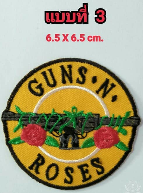 Patch ตัวรีดติดเสื้อผ้า  GUNS N ROSES   มีให้เลือก 6 แบบ