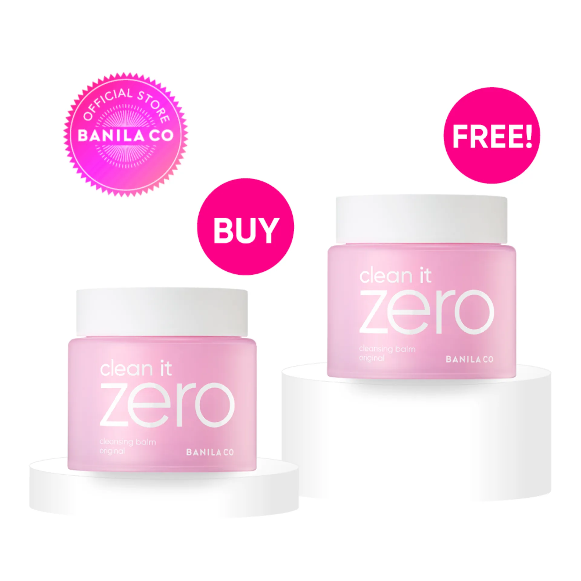 BUY 1 GET 1 BANILA CO CLEAN IT ZERO CLEANSING BALM ORIGINAL 180ml. บานิลา โค คลีน อิท ซีโร่ คลีนซิ่ง บาล์ม ออริจินัล เครื่องสำอาง รีมูฟเวอร์ เมคอัพรีมูฟเวอร์