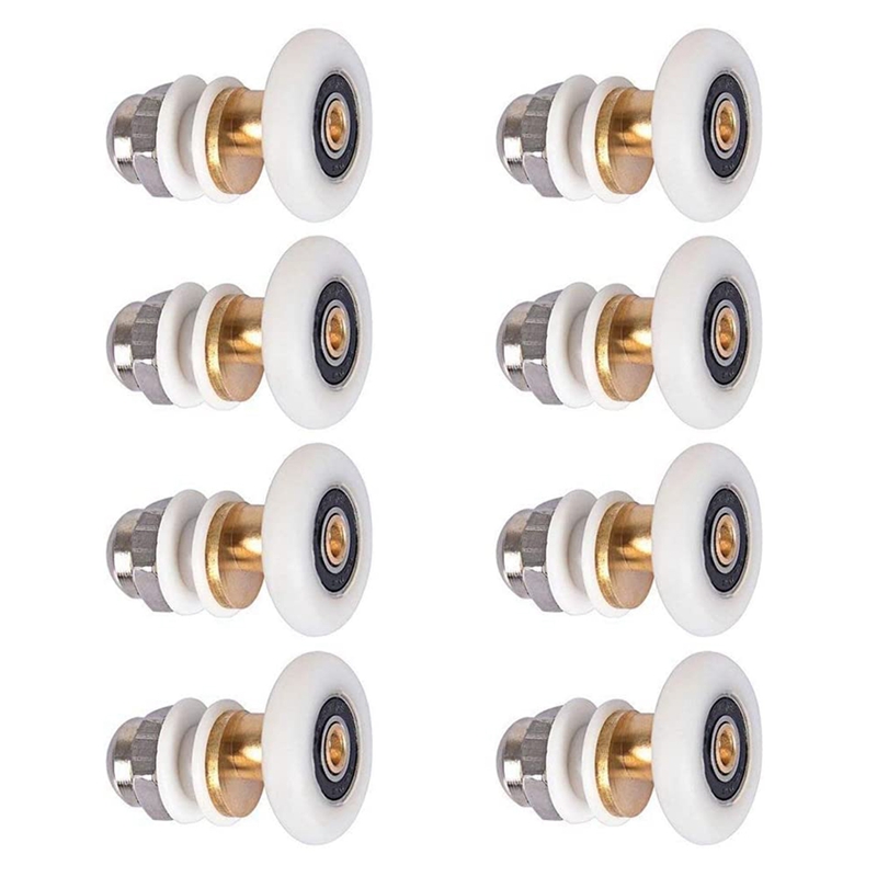 8PCS Shower Door Rollers for the Bathroom Glass Sliding Door Pulleys