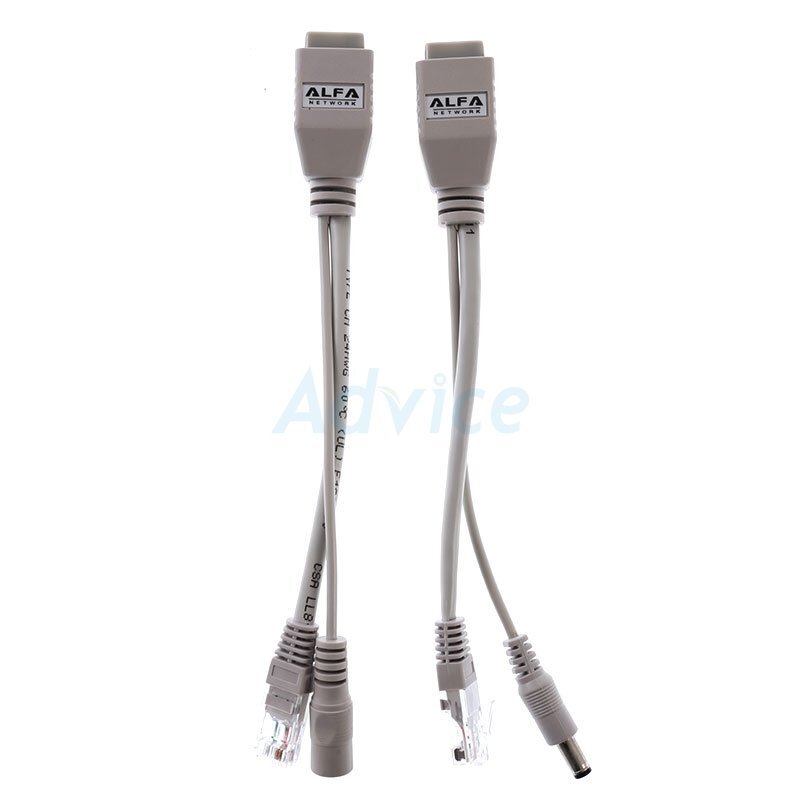 Passive Power Over Ethernet Adapter Injector ALFA + Splitter Kit