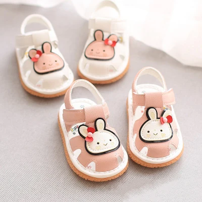 Baby Sandals Called Shoes Summer Toddler Shoes Girls 0-1-2 Years Old Home Shoes Non-slip Soft-soled Shoes