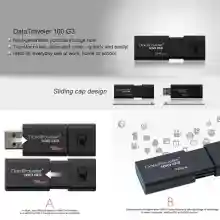 ภาพขนาดย่อของภาพหน้าปกสินค้าKingston 16GB/32GB/64GB DataTraveler 100G3 Flash Drive USB 3.0 ความเร็วสูงสุด 100 MB/s รับประกันการใช้งาน  รับประกันห้าปีพร้อมบริการทางเทคนิคฟรี จากร้าน T-BangKok Thailand บน Lazada ภาพที่ 5