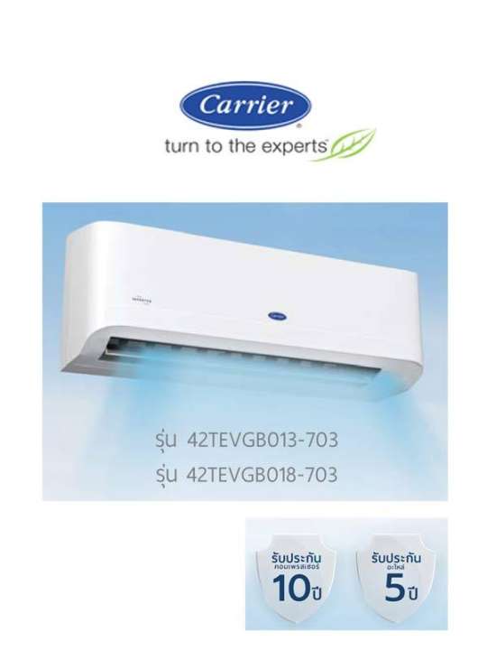 แอร์ผนัง CARRIER รุ่น TEVGB INVERTER ขนาด 25,000 BTU