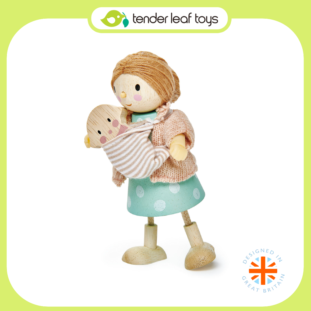 Tender Leaf Toys ของเล่นไม้ มิสซิสกู๊ดวู้ดและเบบี๋ Mrs. Goodwood and the Baby