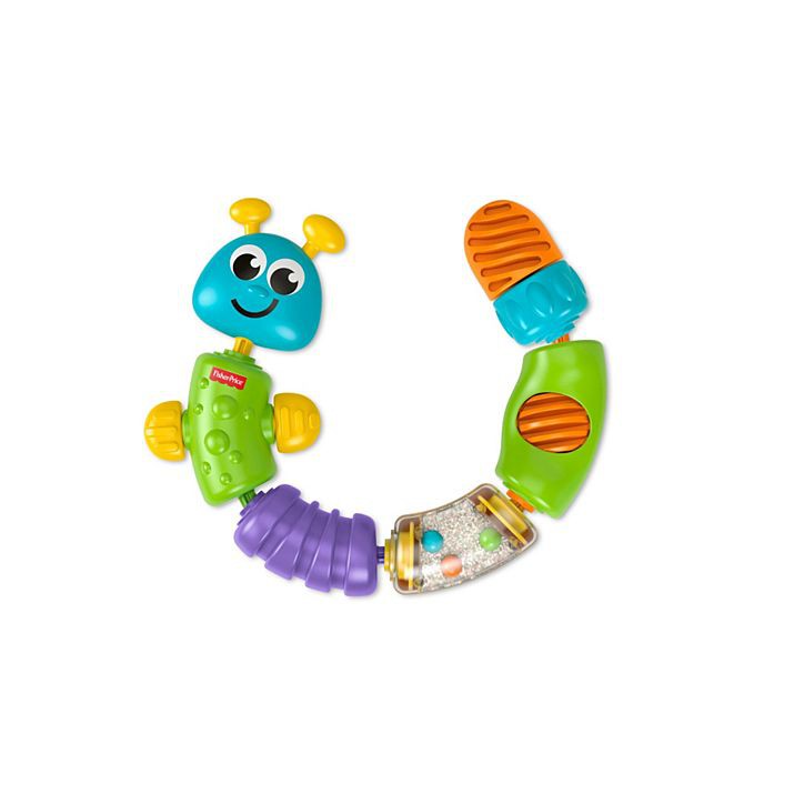 Fisher Price ลูกปัดหนอนผีเสือ ของเล่นเสริมพัฒนาการ Snap-Lock Caterpillar Activity Beads
