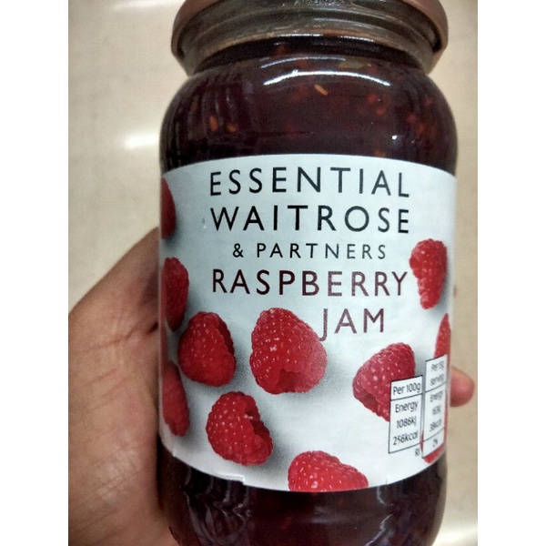 ฟินเวอร์🔹 Waitrose Essential Raspberry Jam แยม ราสพ์เบอร์รี่ เวทโทรส