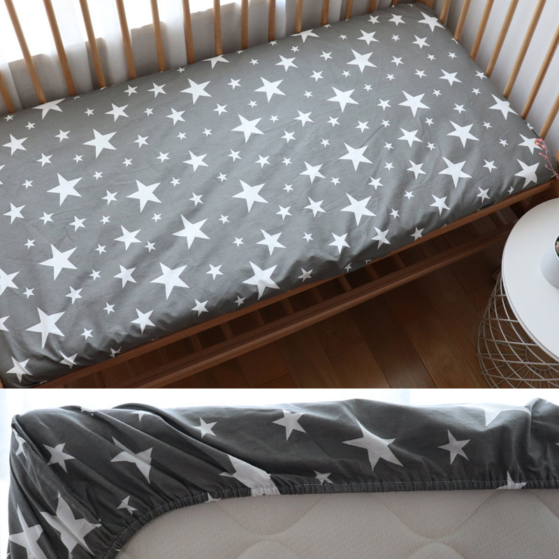 Baby Crib Fitted Sheet Cotton Baby Cot Bedding For Newborns Kid Bed