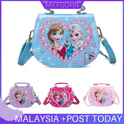 K3 Ready Stock MYFOOYIN princess sofia frozen handbag beg budak sling bag K3