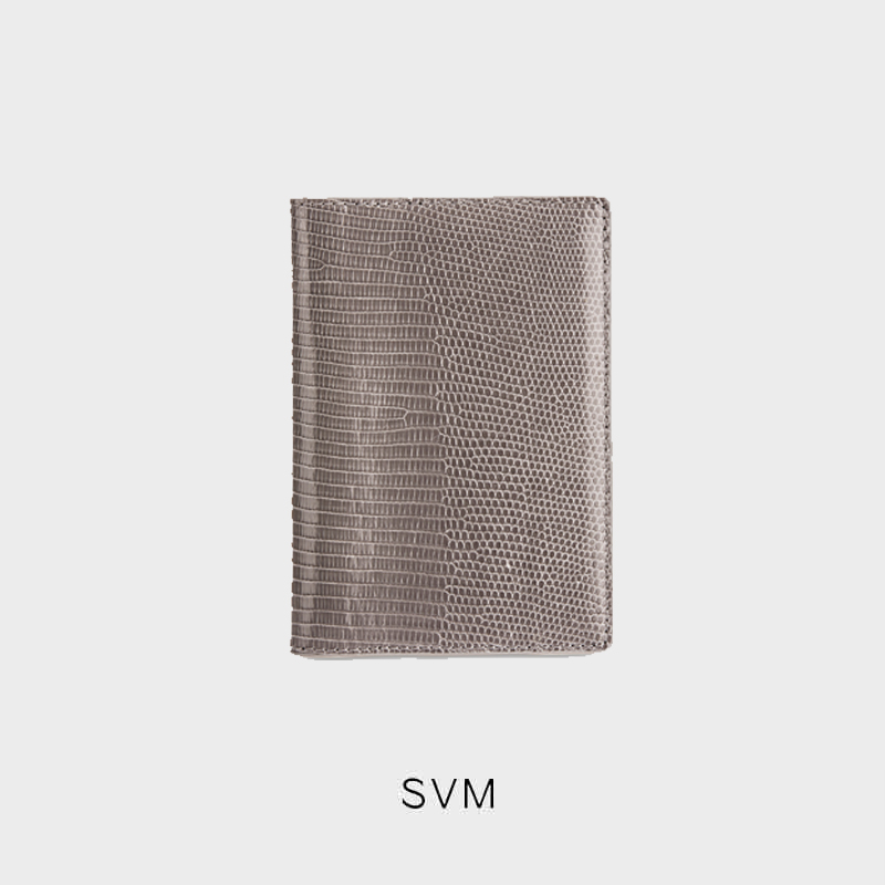 [SVM]Passport Holder Grey LIZARD ที่ใส่พาสปอร์ตหนังกิ้งก่ายักษ์สีเทา