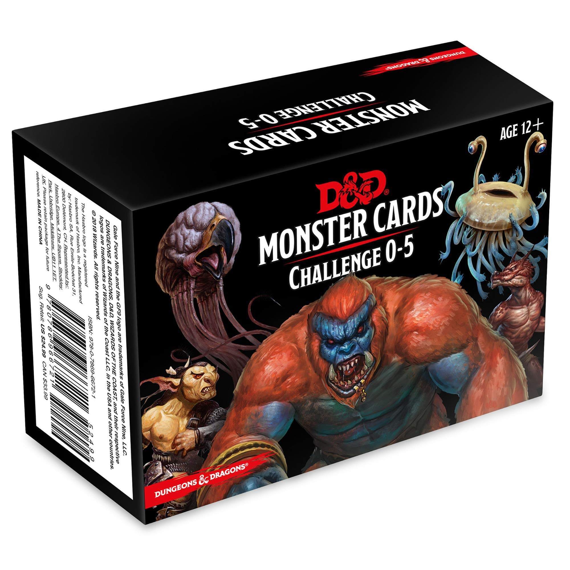 Dungeons and Dragons Spellbook Cards: Monsters 0-5 (D&D)