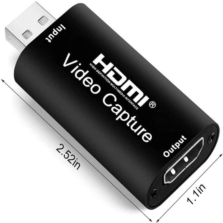 MINI Video Capture Card USB 2.0 HDMI Video Capture บันทึกกล่อง FR PS4 เกม DVD กล้องวิดีโอ HD บันทึกกล้องที่ถ่ายทอดสด  HDMI Video Capture การ์ดจับภาพ คุณภาพระดับ 4K