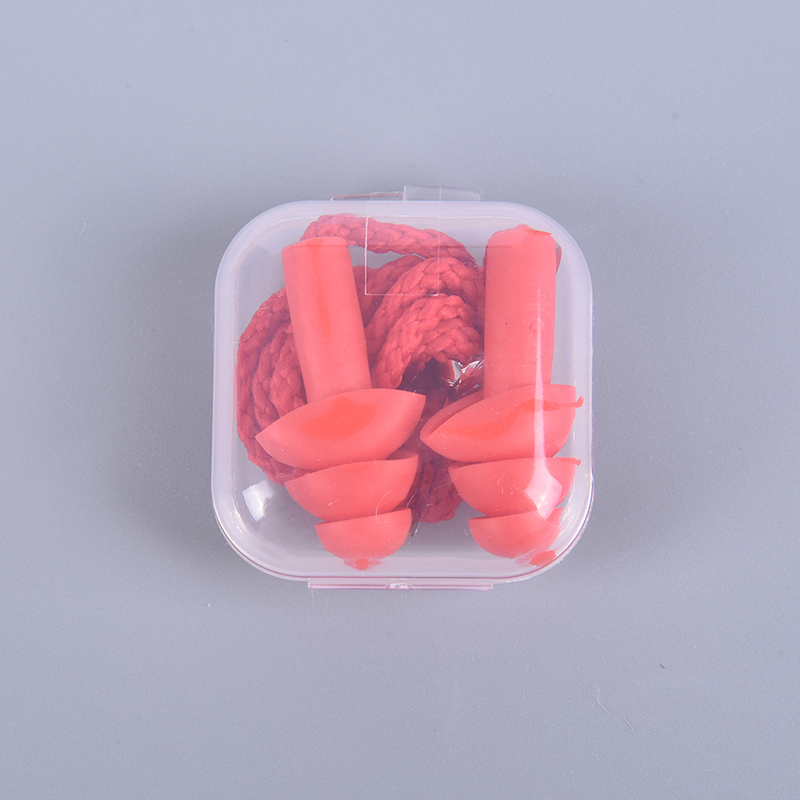 Silicone Ear Plugs Sleep Earplugs Noise Reduction Swimming Earplugs With Rope