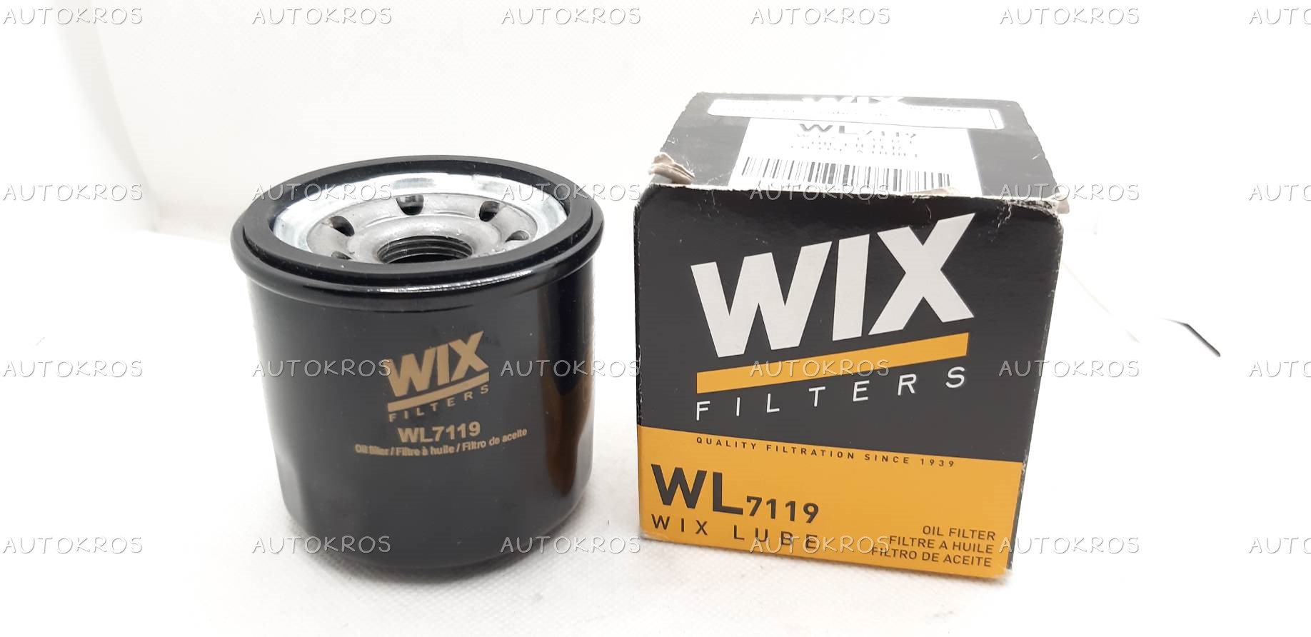 Wix oil filter WL7400 ไส้กรองน้ำมันเครื่อง Nissan X-Trail, Big M D40, Navara YD25Ti (1 ชิ้น)