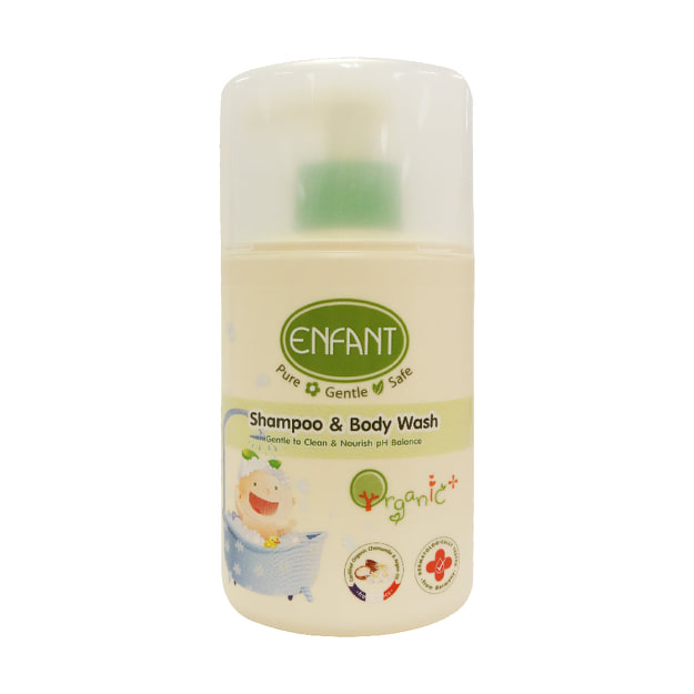 Enfant Organic Plus Shampoo & Body Wash 300 ml. อองฟองต์ ออแกนิค พลัส แชมพู แอนด์ บอดี้ วอช 300 มล.