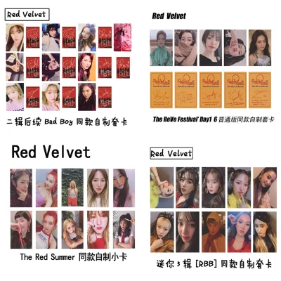 Kpop Red Velvet photocard high quality HD picture Album RedVelvet Kpop Red Velvet photo card new arrivals poster photocards