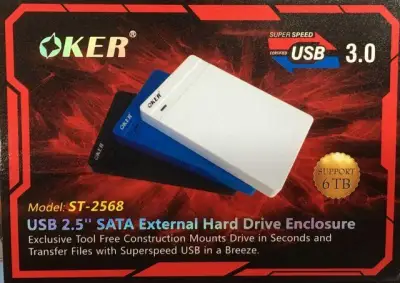 OKER BOX Hard Drive OKER ST-2568 USB 3.0 2.5 SATA External Hard Drive Enclosure