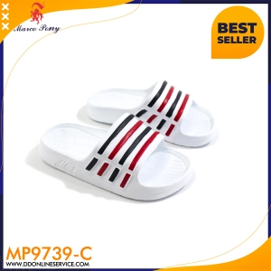 ภาพหน้าปกสินค้ารองเท้าเด็ก รองเท้าแตะ รองเท้าแบบสวม รองเท้ามาโคเด็ก รองเท้าลายทาง รองเท้ายาง น้ำหนักเบากันน้ำ รองเท้าใส่เล่น MARCOPONY รุ่น MP9739-C (ไซส์24-29) ที่เกี่ยวข้อง