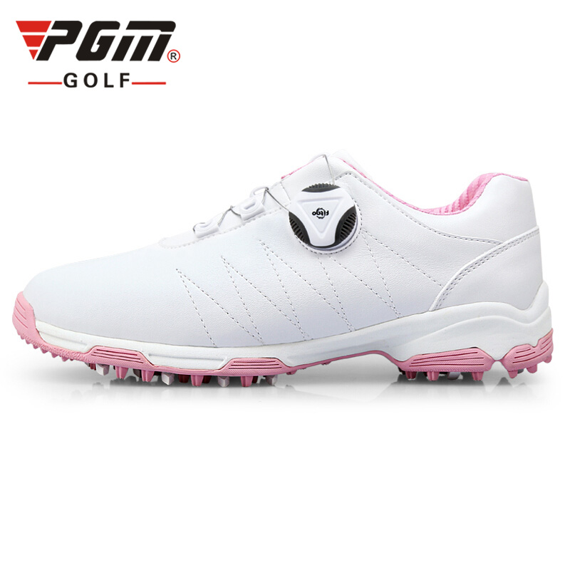 11GOLF รองเท้ากอล์ฟ PGM XZ082 สำหรับสุภาพสตรี หนังนุ่ม กันน้ำเข้า100% ปุ่มรองเท้า 3D DESIGND จัดส่งฟรี