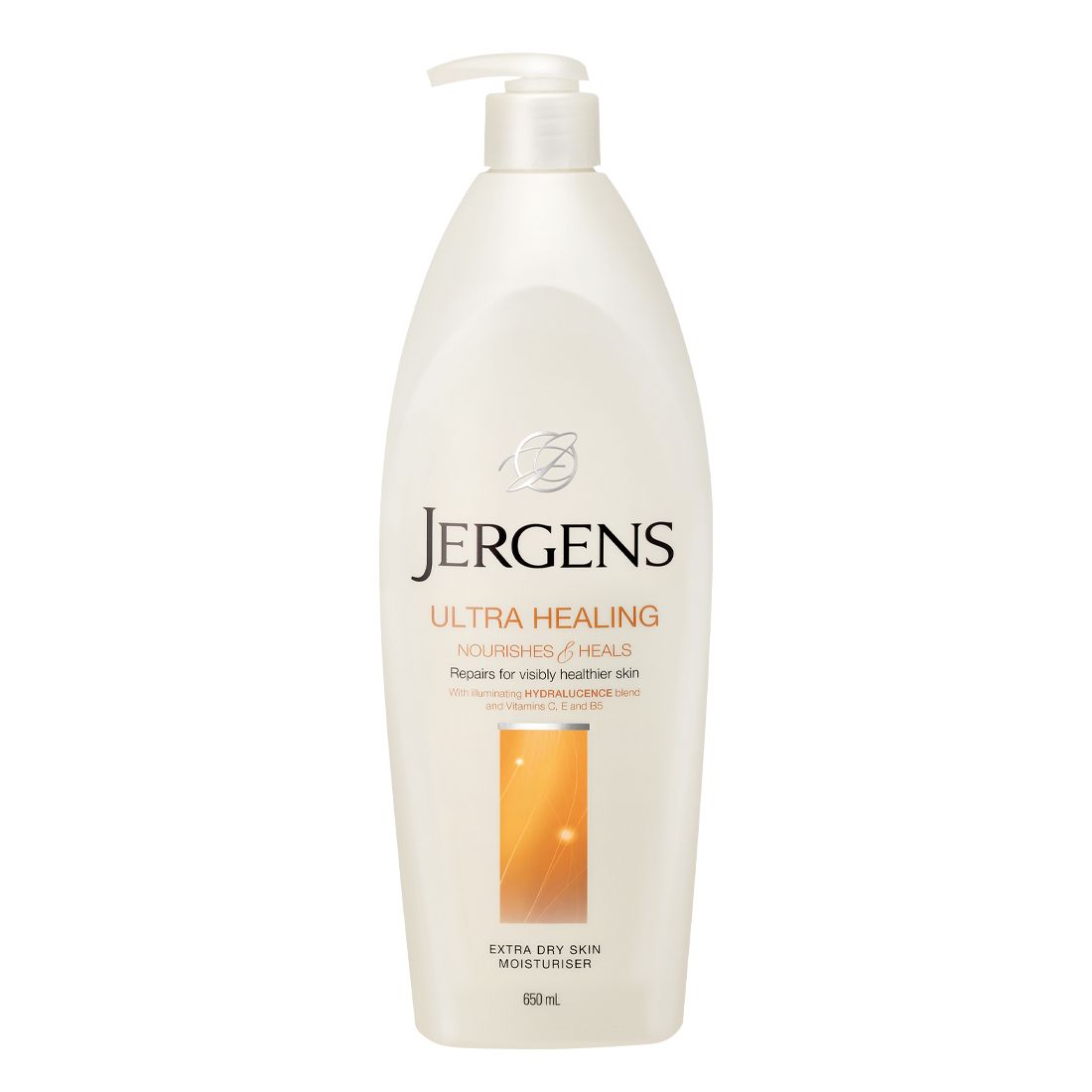 JERGENS Ultra Healing Body Lotion yellow 621ml. เจอร์เกนส์ อัลตร้า
