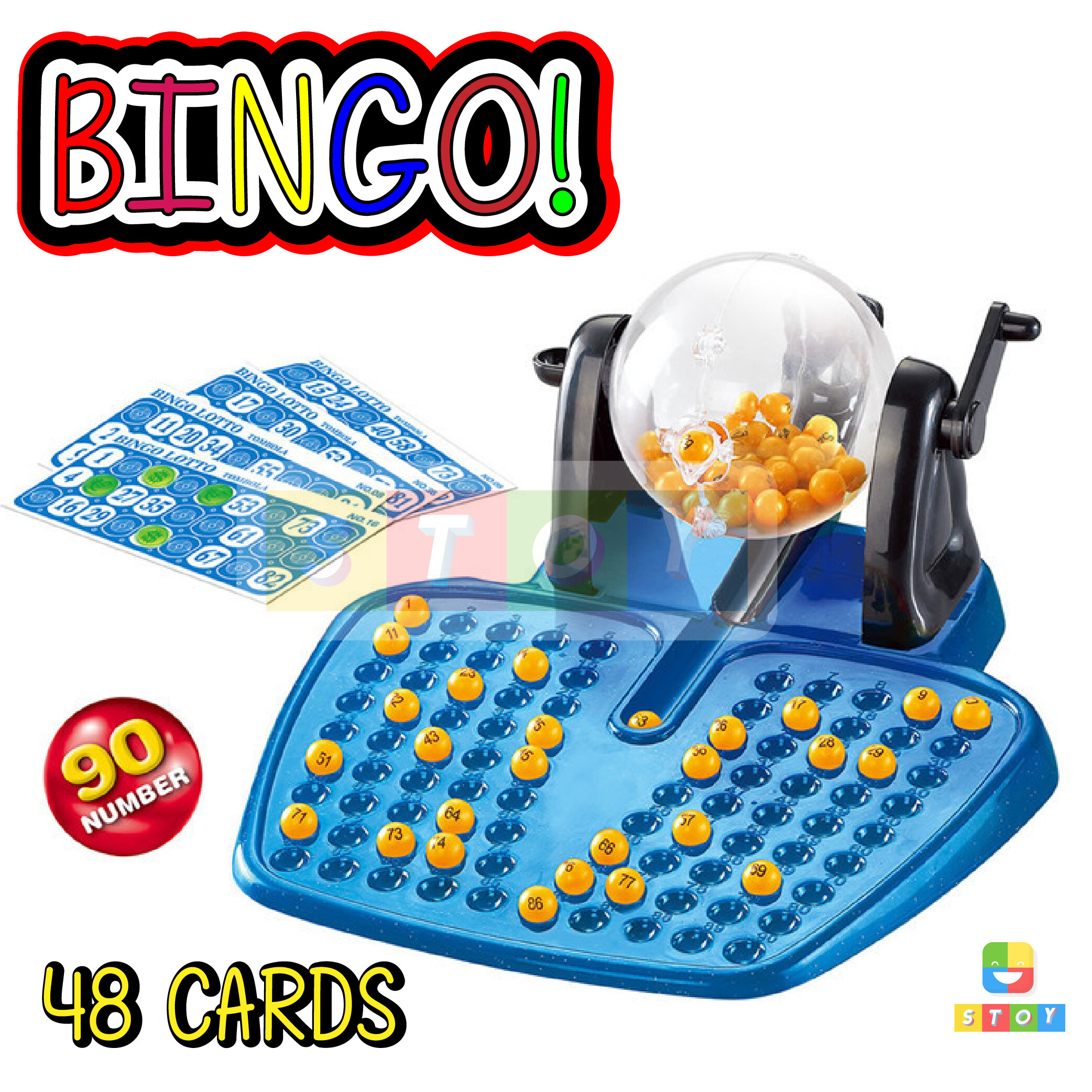 เกมส์บิงโกล็อตโต้ (Bingo90 Number) เกมของเล่นบิงโก เลข 48 ใบ กล่องเล็ก