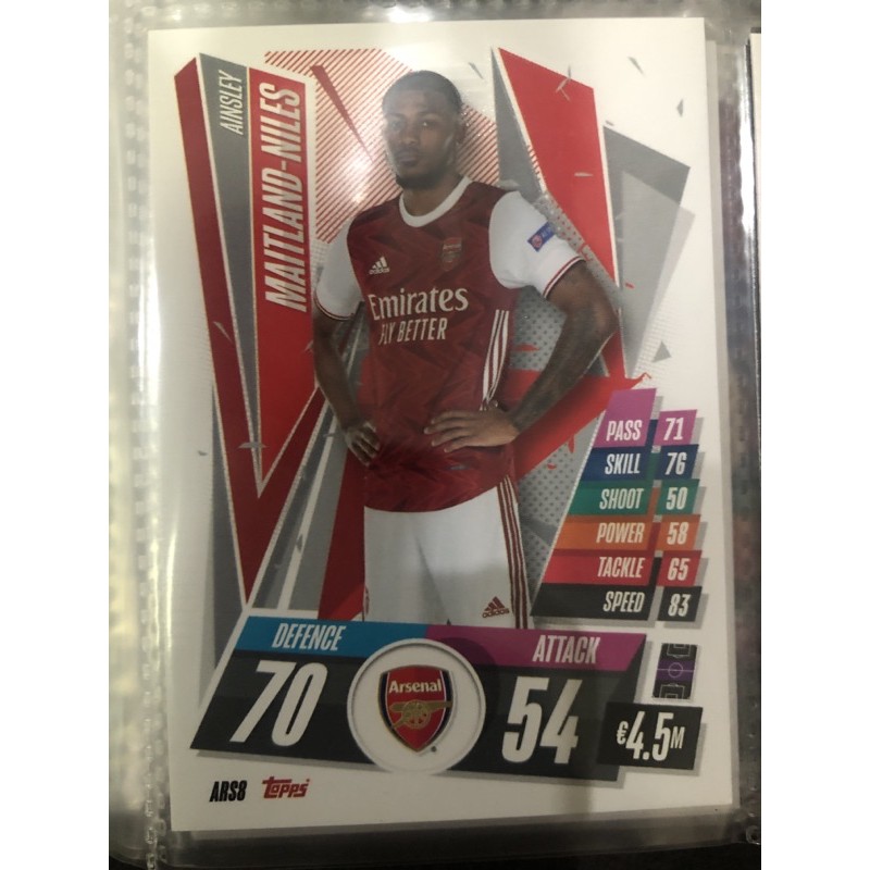 2020-21 Topps UEFA Champions League Match Attax Cards Arsenal