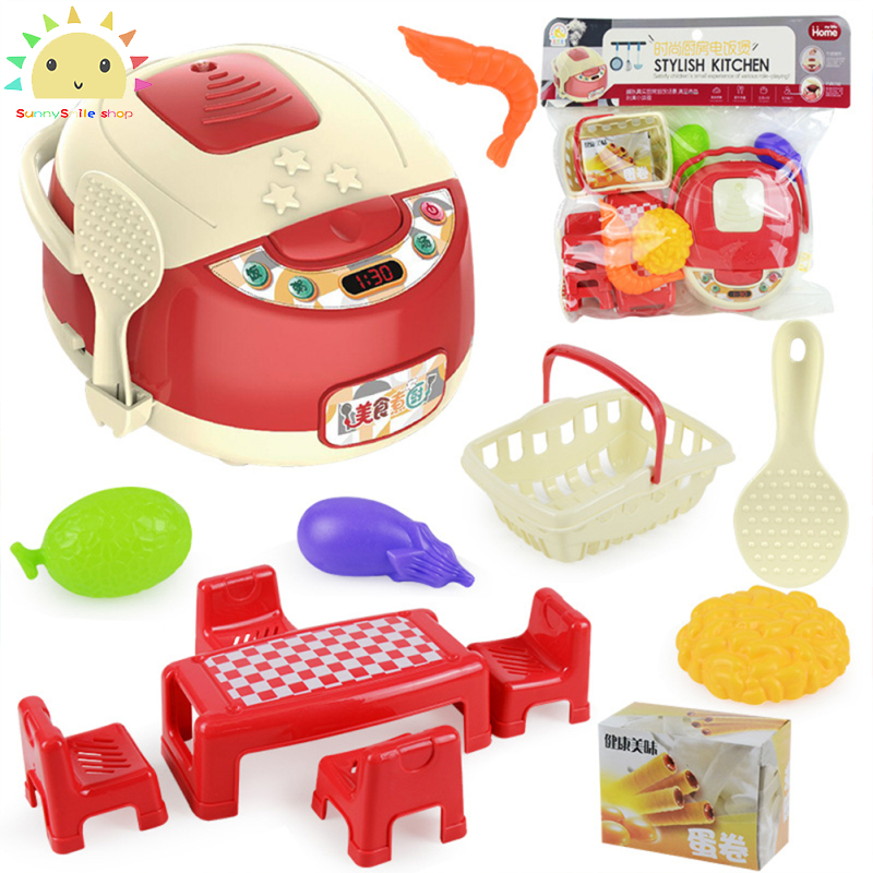 AD【ready stock】1 Set Of Children's Kitchen Rice Cooker Toy Play Kitchen