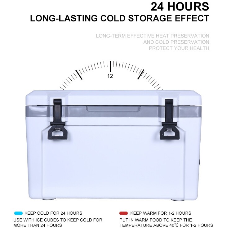 Cooler box GiNT กระติกน้ำแข็ง ถังแช่อเนกประสงค์ ถังแช่แบบพกพา ขนาด 50 ลิตร สีขาว เก็บความเย็นได้ 3 วัน รุ่น SK5000