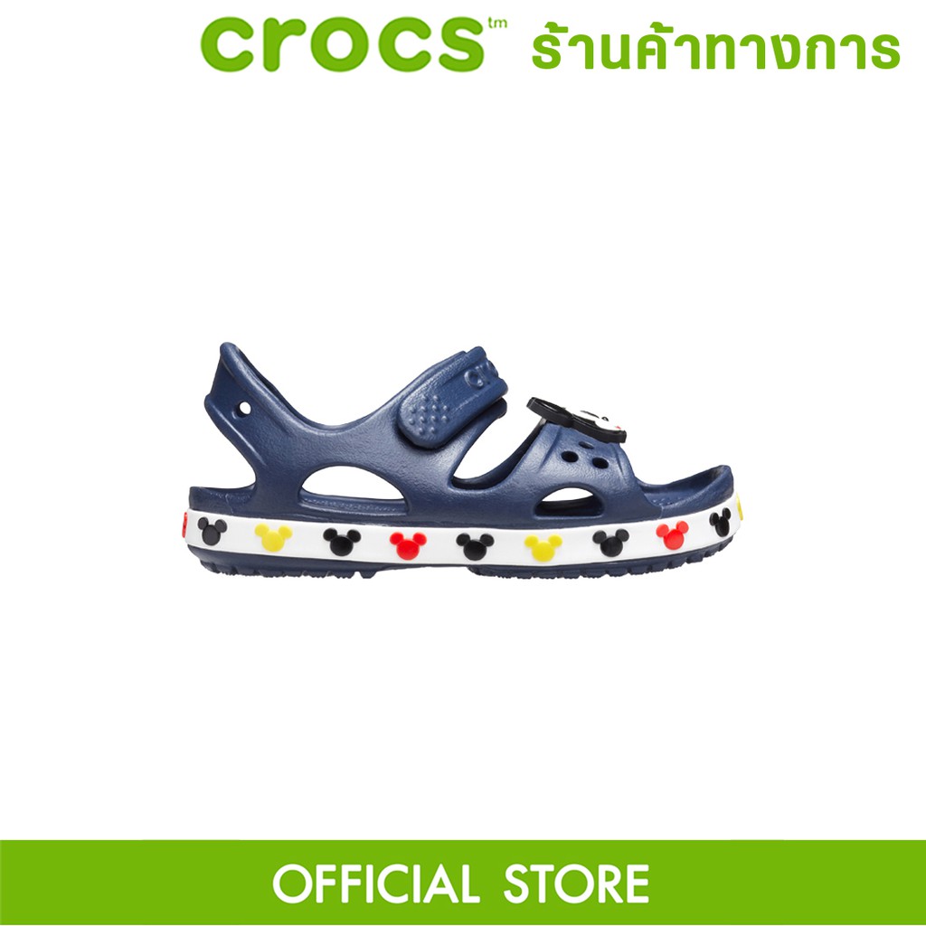 CROCS Crocband Fun Lab Disney Mickey Mouse Lights Clog รองเท้าลำลองเด็กผู้ชาย