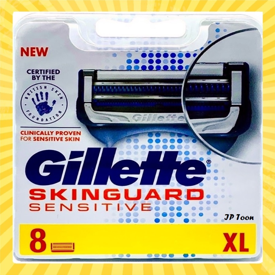 ใบมีดโกน Gillette Skinguard sentitive Blades Pack 8.