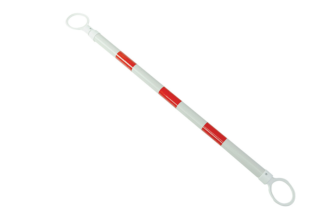 Retractable Cone Bar ท่อกั้นกรวยจราจร 1-2m 10x133x3cm สีขาว-แดง ST210223-3R