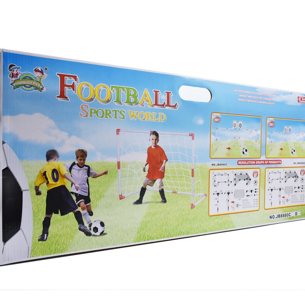 ของเล่นเด็ก Football Team Set ชุดของทีมเล่นฟุตบอล โกล2+ลูกบอล+ที่สูบ+ป้ายคะแนน ของเล่นเสริมสร้างพัฒนาการเด็ก