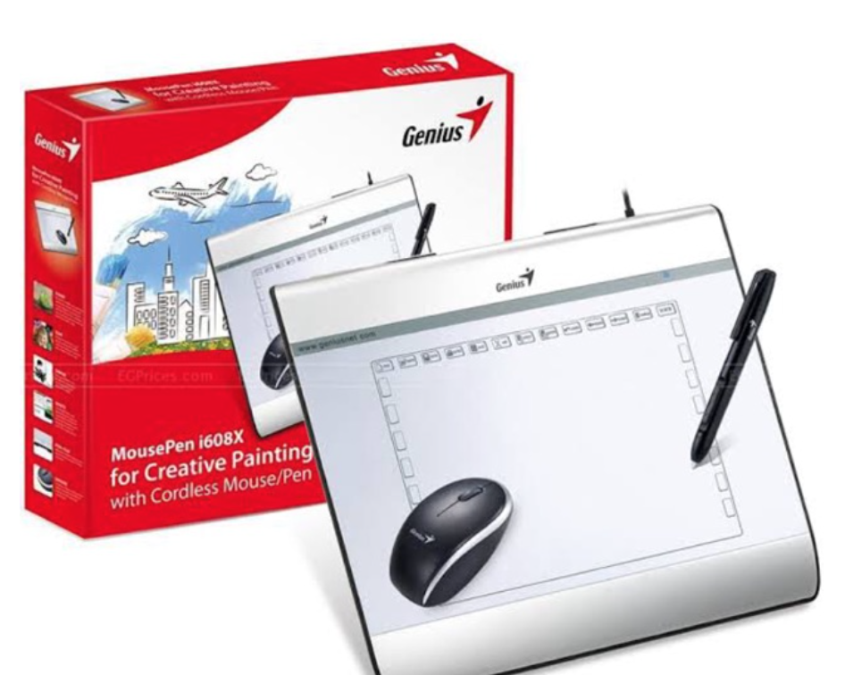 สินค้าดีต้องบอกต่อ เมาส์ปากกา Genius เมาส์ปากกาวาดเขียน Genius Tablet MousePen i608X รับประกันสินค้า 1 ปี