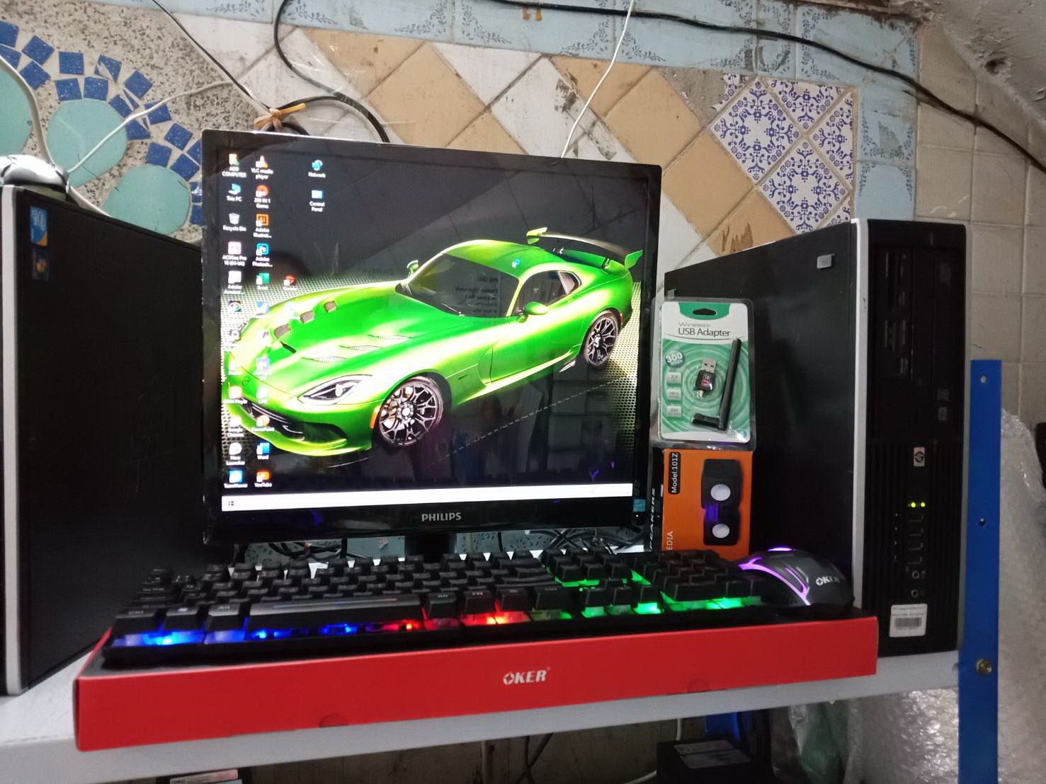 PCครบชุด  HP Core i5 จอ19