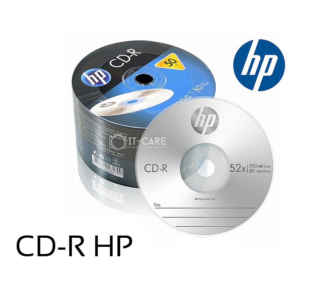 แผ่นซีดี CD-R / CD-R หน้าขาว ยี่ห้อ Hp แท้ ความจุ 700MB Pack 50 แผ่น