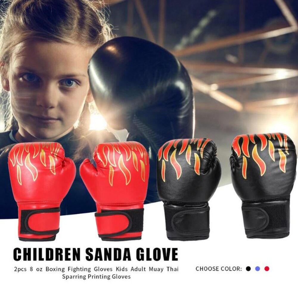 นวม นวมชกมวย นวมชกมวยเด็ก ถุงมือชกมวย อุปกรณ์สำหรับชกมวย สำหรับเด็ก 1 คู่ ถุงมือกีฬาต่อสู้ MMA ถุงมือมวย Kids Children Boxing Gloves gensen SP36