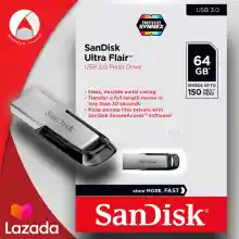 ภาพขนาดย่อของภาพหน้าปกสินค้าSanDisk Ultra Flair USB 3.0 64GB Speed 150MB/s (SDCZ73_064G_G46) เมมโมรี่ แซนดิส แฟลซไดร์ฟ จากร้าน Actioncam Thailand บน Lazada ภาพที่ 7