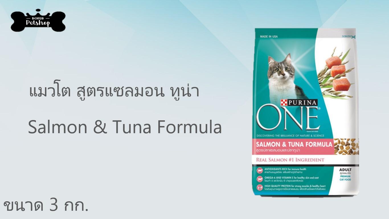รีวิว Purina One Cats Salmon Tuna Formula Dry Food เพียวริน่าวัน อาหาร