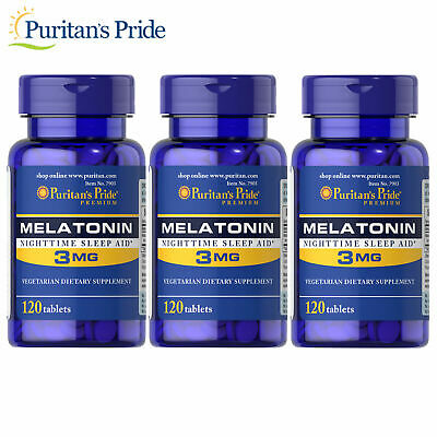 Puritan's Pride Melatonin 3mg 120 Tablets ช่วยการนอนหลับ