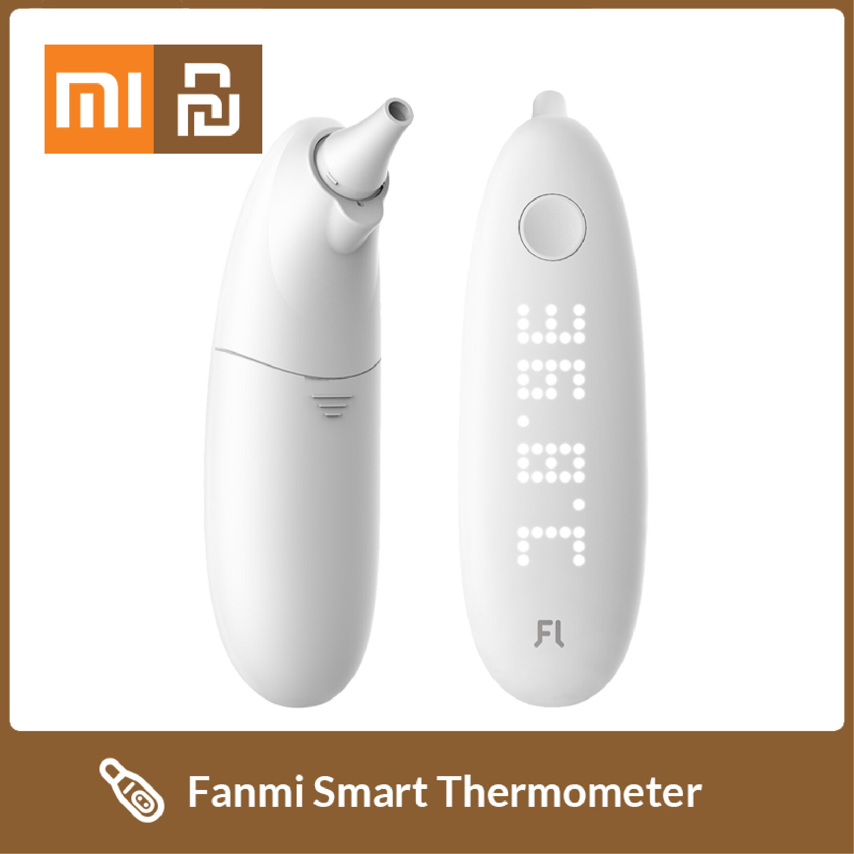 Xiaomi Fanmi อินฟราเรดเทอร์โมมิเตอร์วัดทางหูดิจิตอล LED วัดร่างกายหู NonContact เด็กผู้ใหญ่ Body Fever IR เครื่องวัดอุณหภูมิเด็ก