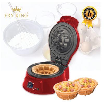 FRY KING เครื่องทำวาฟเฟิลถ้วย FR-C10 เครื่องทำวาฟเฟิล เครื่องทำวาฟเฟิลโคน
เครื่องทําโคนไอศครีม เครื่องทำวาฟเฟิลราคาถูก เครื่องทำวาฟเฟิลลาซาด้า
เครื่องทำวาฟเฟิลคุณภาพดี เตาวาฟเฟิล เครื่องอบวาฟเฟิล ปรับอุณหภูมิ Min-Max
มีไฟแสดงสถานะการทำงาน