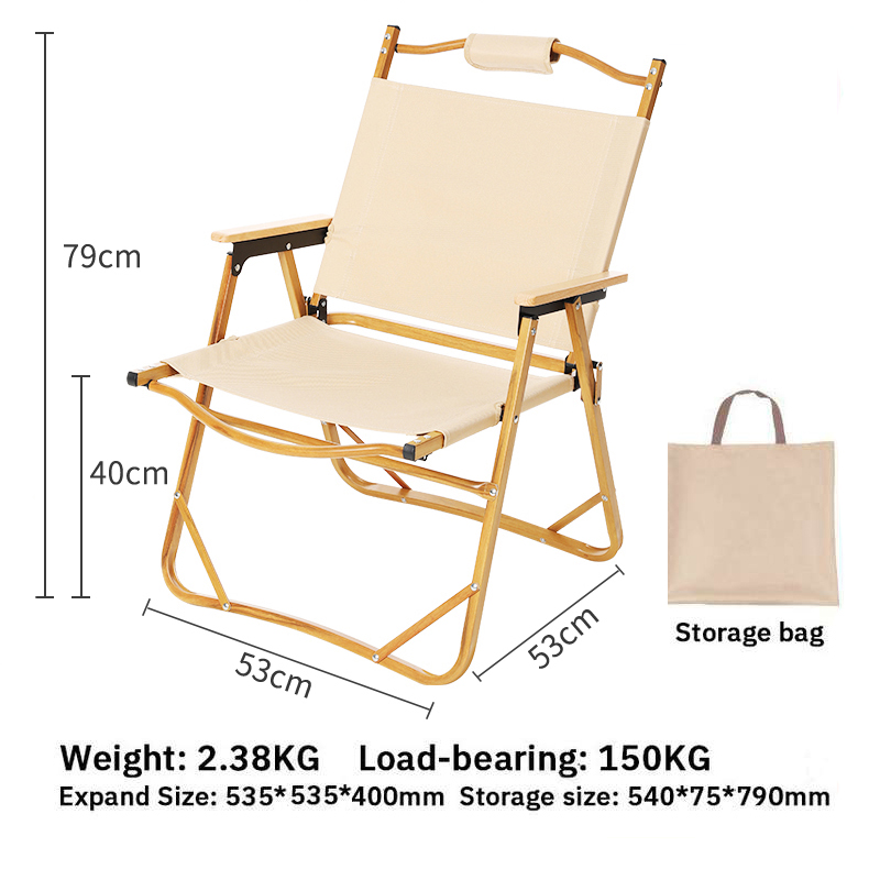 WTHB เก้าอี้สนาม เก้าอี้พับ เก้าอี้แคมป์ปิ้ง เก้าอี้ปิคนิค เก้าอี้ตกปลา อุปกรณ์แคมป์ปิ้ง Camping Chair  รับน้ำหนักได้ 120kg แถมฟรีกระเป๋าหิ้ว