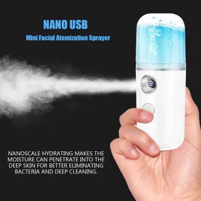 Nanometer spray เครื่องพ่นไอน้ำใบหน้า เครื่องพ่นน้ำแร่ สเปรย์นาโน สเปรย์พ่นผิวหน้า เครื่องพ่นไอน้ำนาโน เครื่องพ่นสเปรย์น้ำแร่ เติมความชุ่มชื้นให้ผิวหน้า